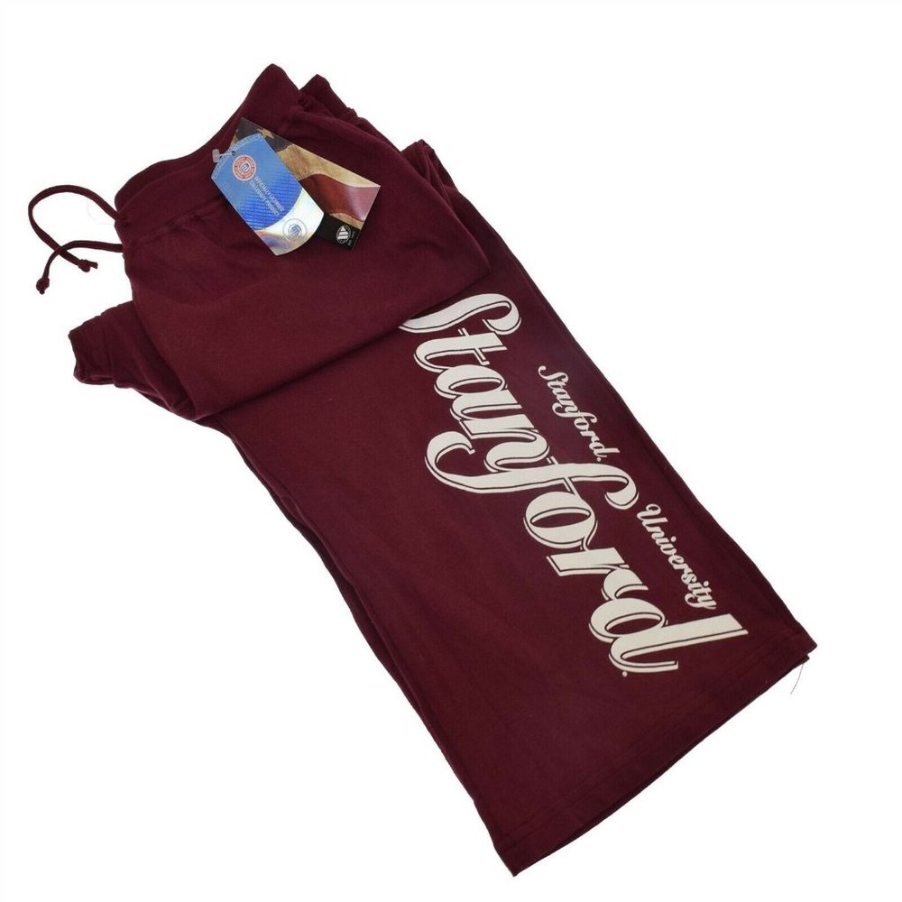 Stanford University Women's Burgundy Capri Sweat Pant NEW Medium M